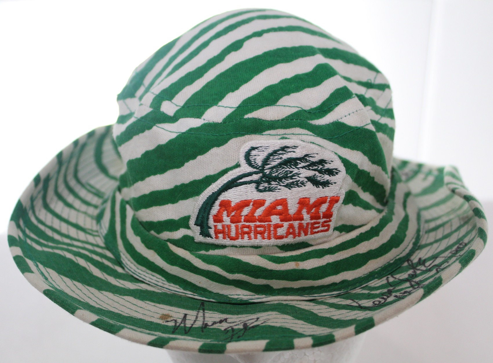 Miami Hurricanes Zubaz Pants M University Striped Green Football VTG